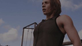 Financial data and stock market animation over person exercising outdoors. Technology, finance, fitness, exercise, data analysis, health - Powered by Shutterstock - Get 15% off with code: PIKWIZARD15