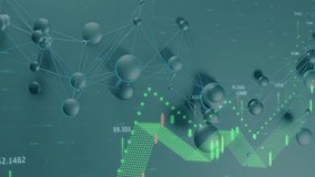 Processing financial data and network connections animation over stock market chart. Finance, data analysis, technology, networking, investment, statistics - Powered by Shutterstock - Get 15% off with code: PIKWIZARD15