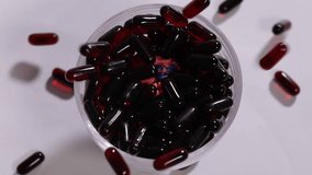 Slow motion footage of the pill falling into the brain. Good for promoting functional nutritional supplements that are good for the brain. - Powered by Shutterstock - Get 15% off with code: PIKWIZARD15