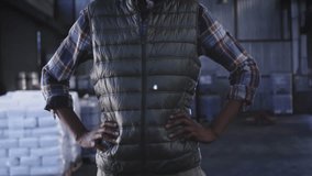 Processing data and connections network over diverse person in warehouse. technology, logistics, operations, management - Powered by Shutterstock - Get 15% off with code: PIKWIZARD15