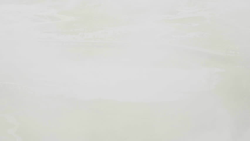 Cinematic shot of Norris Geyser Basin in Yellowstone National Park, USA