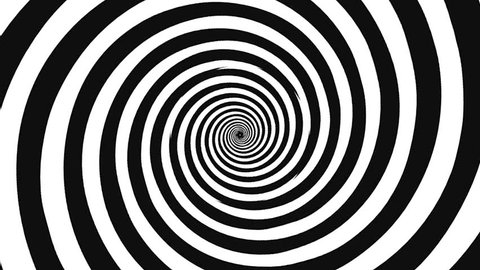 crazy black and white spiral