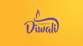 Happy Diwali signature text animation. Handwritten text in black color with alpha matte. Creative greeting text design for Happy Diwali Festival celebration. - Powered by Shutterstock - Get 15% off with code: PIKWIZARD15