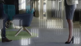 Business handshake in office with data processing animation over binary code. partnership, technology, communication, agreement, coding, collaboration - Powered by Shutterstock - Get 15% off with code: PIKWIZARD15