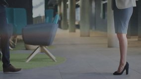 Business people shaking hands, digital interface animation over office background. handshake, partnership, technology, corporate, collaboration, success - Powered by Shutterstock - Get 15% off with code: PIKWIZARD15