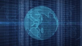 Globe and financial data processing animation over stock market charts. Finance, economy, data analysis, global, statistics, investment - Powered by Shutterstock - Get 15% off with code: PIKWIZARD15