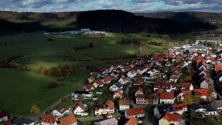Aerial view of the town centre of Tuttlingen, Black Forest, Baar, Heuberg, Baden-Württemberg, Germany