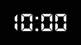 countdown animation, 10 minutes displays a timer counting down minutes and seconds - Powered by Shutterstock - Get 15% off with code: PIKWIZARD15