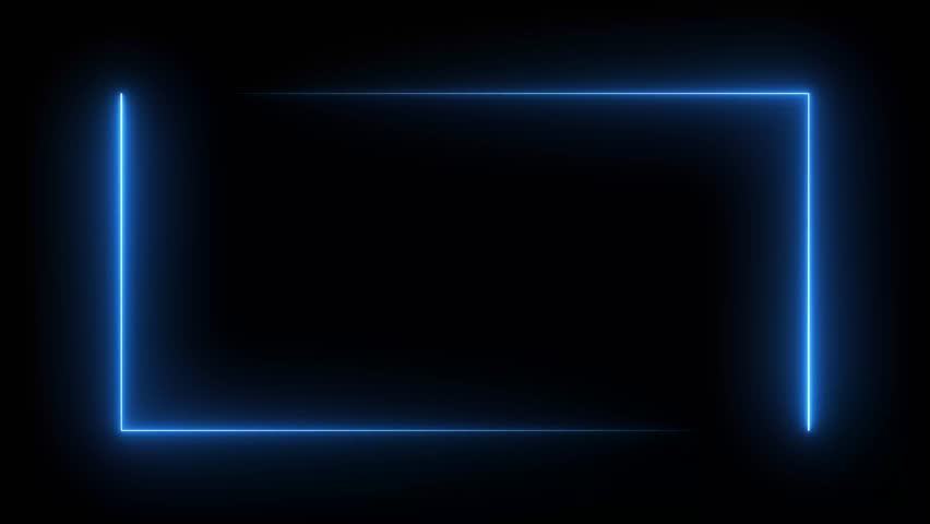 neon border frame animated background rotating neon frame electric blue pink purple neon lights border box 4k looping