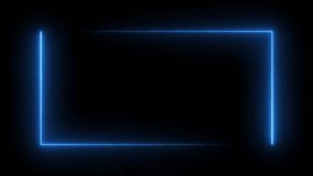 neon border frame animated background rotating neon frame electric blue pink purple neon lights border box 4k looping - Powered by Shutterstock - Get 15% off with code: PIKWIZARD15