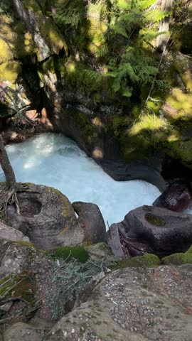 Glacier National Park Going to the Sun Road Montana Waterfalls and Glacial Waters