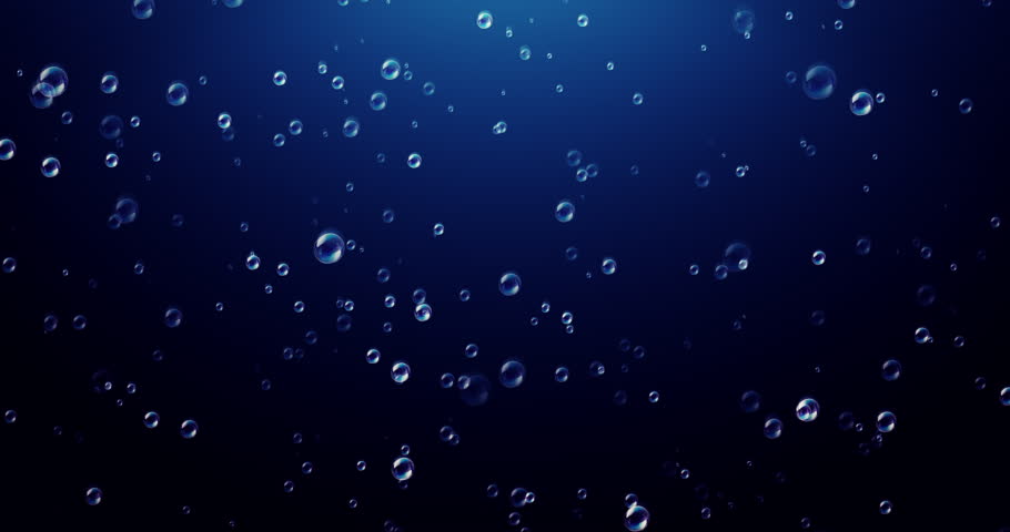 Bubbles underwater going up, Loop