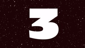 Countdown numbers animation over falling snowflakes on dark background. winter - Powered by Shutterstock - Get 15% off with code: PIKWIZARD15