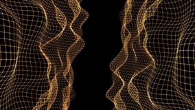 Abstract video with shimmering gold grid elements,loop - Powered by Shutterstock - Get 15% off with code: PIKWIZARD15
