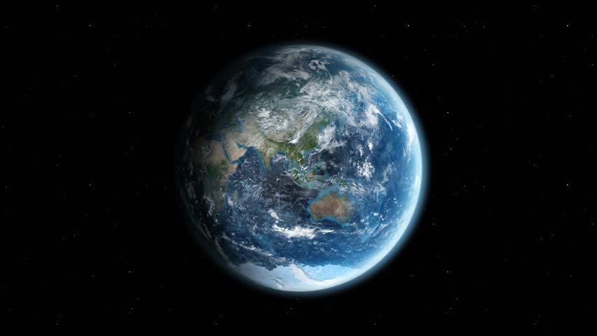 Zoom from Earth to Sri Lanka. (Country Flag) World map animation with highlighted borders of countries.
