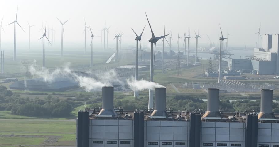Eemscentrale modern power station one of the largest and cleanest gas fired power stations in Europe.