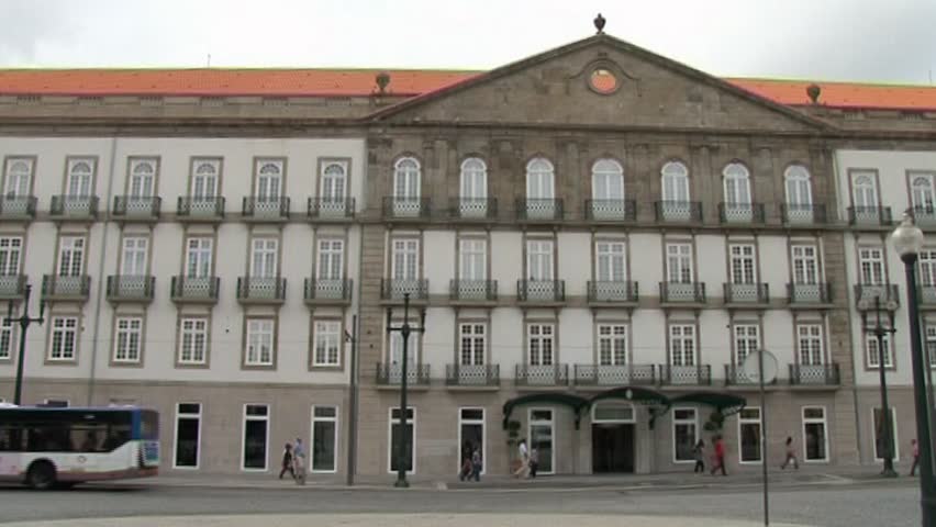 Facade of house in Porto, Portugal