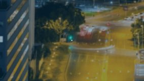 Network of connections and data processing animation over city street at night. Technology, digital, connectivity, networks, cityscape, communication - Powered by Shutterstock - Get 15% off with code: PIKWIZARD15