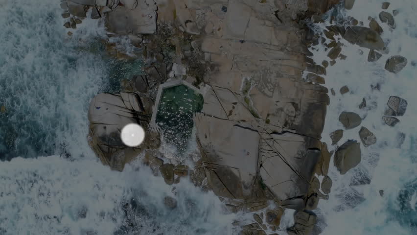 Music and media icons connected by lines animation over rocky coastline. Network, connectivity, communication, digital, multimedia, technology - Powered by Shutterstock - Get 15% off with code: PIKWIZARD15