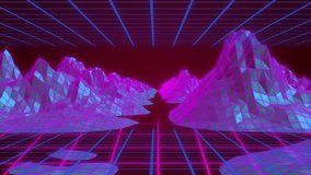 You win text animation over neon geometric shapes and grid background. futuristic, bright, retro, vibrant, colorful - Powered by Shutterstock - Get 15% off with code: PIKWIZARD15