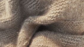 Close-up of woven woolen fabric texture. Soft and cozy feel. Perfect for fashion or textile-related projects. - Powered by Shutterstock - Get 15% off with code: PIKWIZARD15