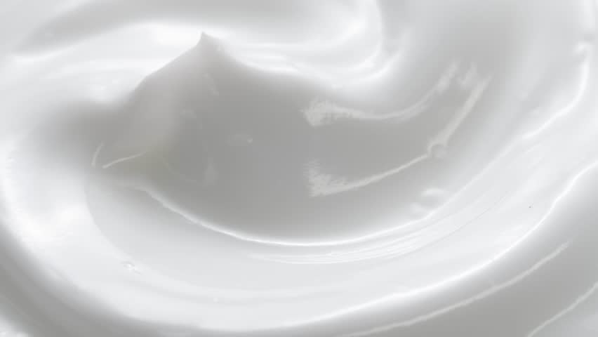 Macro white smooth eye, skin cream texture, closeup beauty facial cosmetics mask