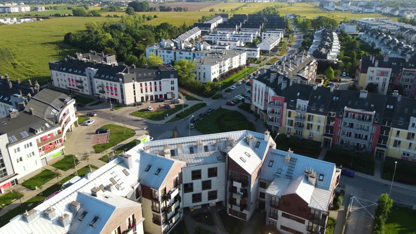 modern residential complex architecture improvement comfortable life Europe Wroclaw Poland