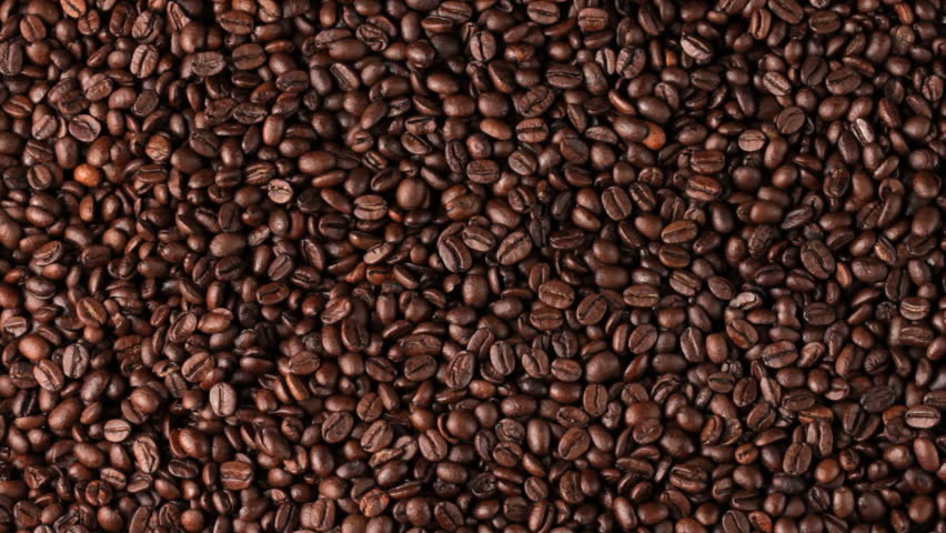 Coffee background rotates, shot in HD video