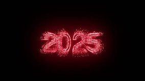 Happy New Year 2025 animation with vibrant fireworks in 4K video, perfect for festive celebrations and New Year's Eve events - Powered by Shutterstock - Get 15% off with code: PIKWIZARD15