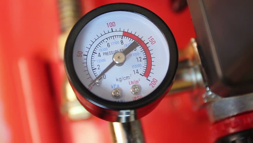Manometer pressure gauge rack focus (air compressor)