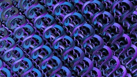 abstract blue background with circles. Abstract Interwoven Loops in Blue and Purple Glow. Geometric Weaving of Rings in Metallic Blue and Purple. Neon Interlacing Circular Links. 	 - Powered by Shutterstock - Get 15% off with code: PIKWIZARD15