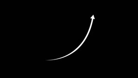 Business growth arrow and graph chart. arrow rising transparent channel. 4k video. - Powered by Shutterstock - Get 15% off with code: PIKWIZARD15