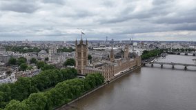 Houses of Parliament London UK after major refurbishment aerial view - Powered by Shutterstock - Get 15% off with code: PIKWIZARD15