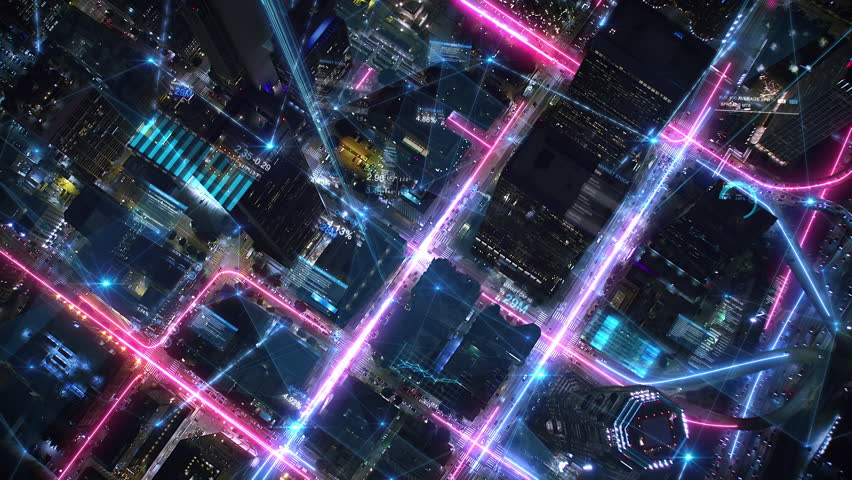 
Top-Down Aerial View LA With Neon Light Paths Indicating Financial Flows And Digital Networks. The Overlay Of Data Charts And Augmented Reality. Connected, Futuristic Los Angeles. - Powered by Shutterstock - Get 15% off with code: PIKWIZARD15