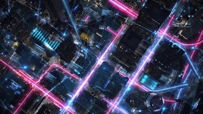 
Top-Down Aerial View LA With Neon Light Paths Indicating Financial Flows And Digital Networks. The Overlay Of Data Charts And Augmented Reality. Connected, Futuristic Los Angeles. - Powered by Shutterstock - Get 15% off with code: PIKWIZARD15