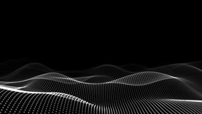 Abstract and technology dots white wave background loop . Dot pattern with halftone effect. abstract wave technology background with black color digital Dot background animation. 4k, 60fps, - Powered by Shutterstock - Get 15% off with code: PIKWIZARD15