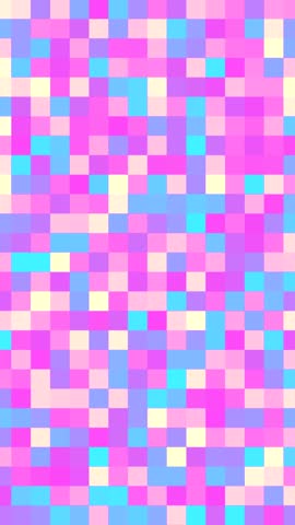 Pastel colors mosaic tile background. Mosaic floor in retro style. Texture with pixel square blocks ceramics. Underwater effect. Vertical Animation, phone wallpaper