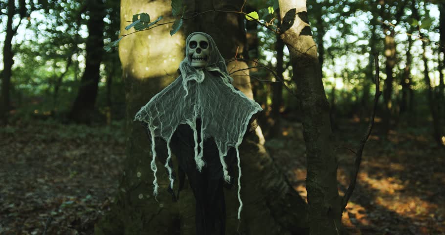 Halloween character in the forest