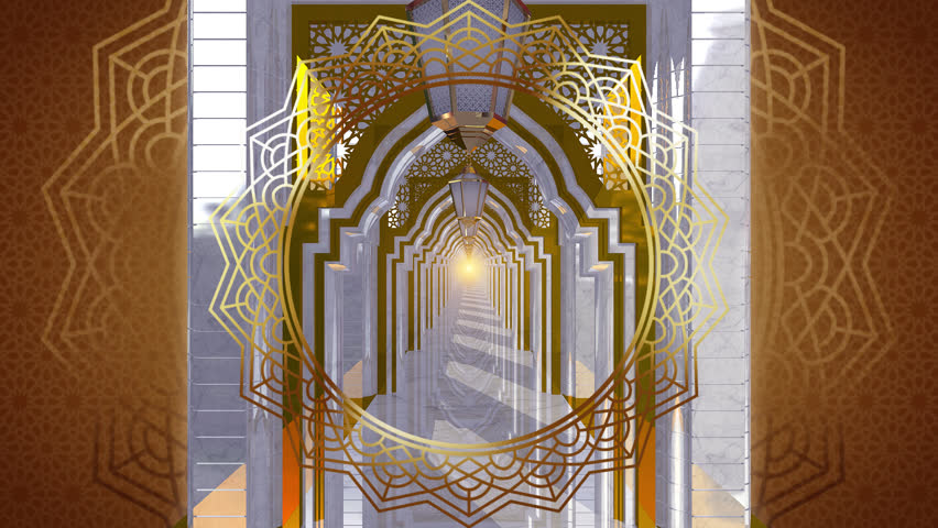 Arabic abstract backgrounds animation loop.