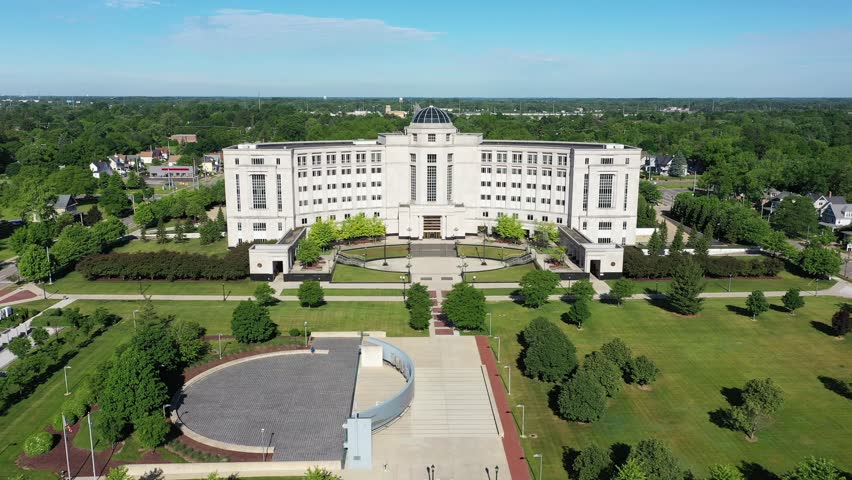 The Michigan Hall of Justice is the home of the Michigan Supreme Court located in downtown Lansing near the State Capitol Building