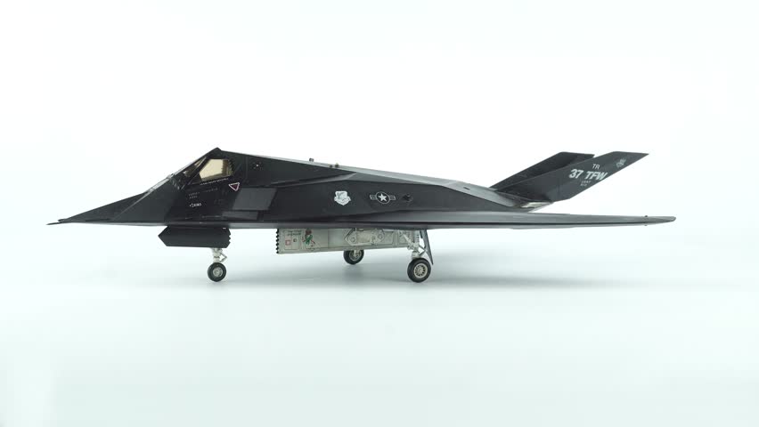 Berdichev, Ukraine - September 24, 2024 American Fighter Bomber US Air Force Winged Ghost.