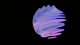 Abstract Organic 3D Shape with Soft Pastel Colors on Black Background

 - Powered by Shutterstock - Get 15% off with code: PIKWIZARD15