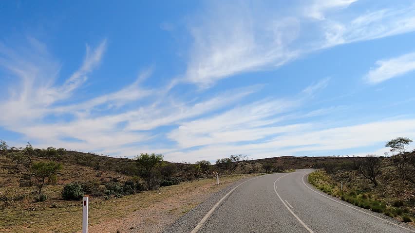 Road leading into Broken Hill from Menindee