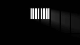 Animation of rays of light from a window with bars, in an empty prison cell, 4K. - Powered by Shutterstock - Get 15% off with code: PIKWIZARD15