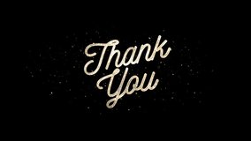 Thank You Animation Text, Alpha Channel - Powered by Shutterstock - Get 15% off with code: PIKWIZARD15