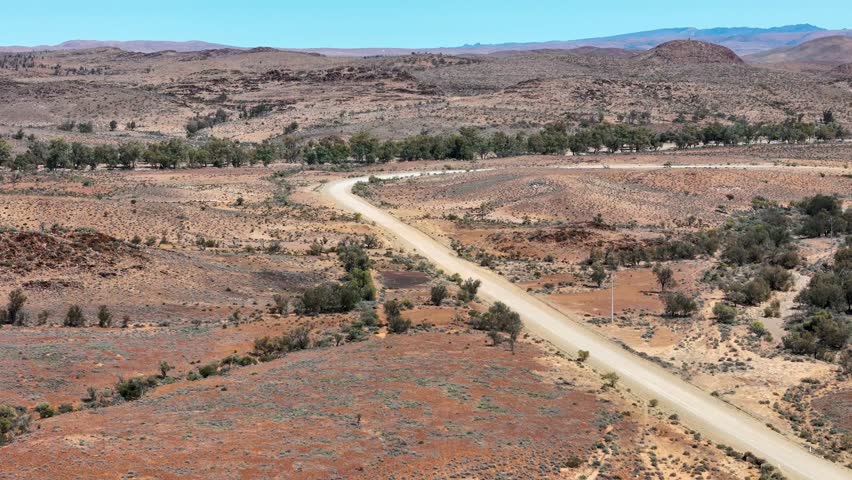 Roads and tracks through outback South Australia Flinders Ranges and Gammon Ranges areas.