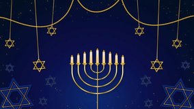 Blue Golden Hanukkah Background Animation - Powered by Shutterstock - Get 15% off with code: PIKWIZARD15