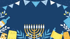 Menorah and Candles Hanukkah Background Animation - Powered by Shutterstock - Get 15% off with code: PIKWIZARD15