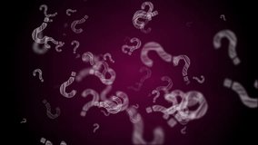 Question mark seamless animation. Loop purple background. Hand drawn random white punctuation marks. Vertical video. - Powered by Shutterstock - Get 15% off with code: PIKWIZARD15