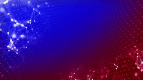 digital background in red and blue gradient with movind plexes and dots - Powered by Shutterstock - Get 15% off with code: PIKWIZARD15